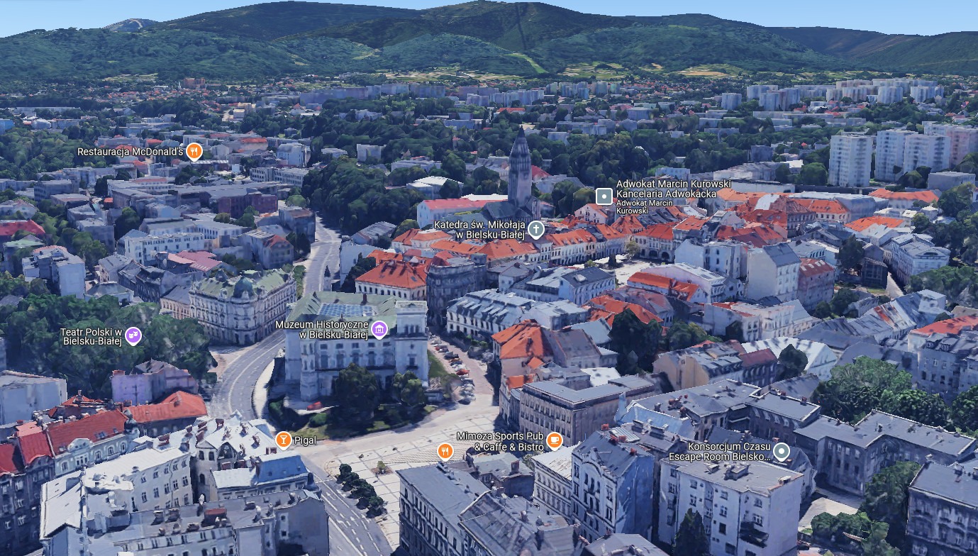 Bielsko-Biała w trójwymiarze. Nasze miasto z aktualizacją Google Maps