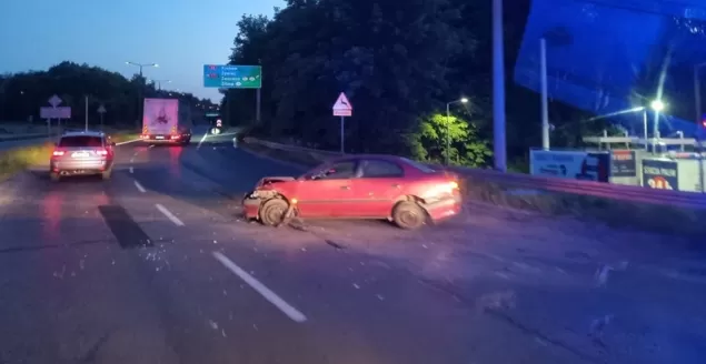 Kolizja na ulicy Warszawskiej w Bielsku-Białej - 13.06.2023