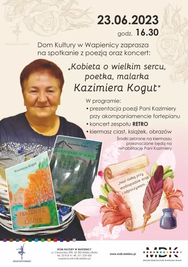 Spotkanie z poezja oraz koncert w Domu Kultury w Wapienicy