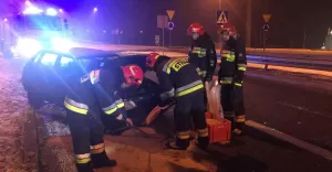 Nocny skok przez rondo - 13.02.2018