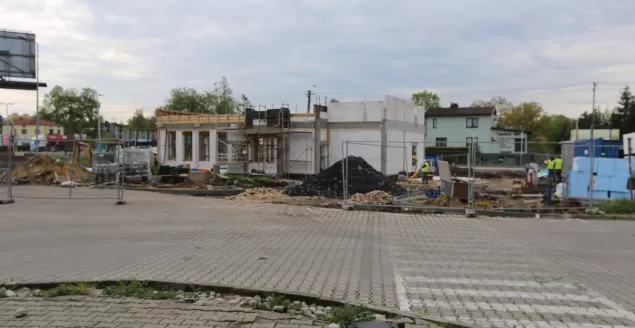Budowa przy skrzyżowaniu DK-1 z ul. Węglową - 10.05.2019