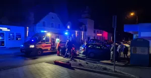 Potrącenie nieletniego rowerzysty w Pisarzowicach - 6.11.2021