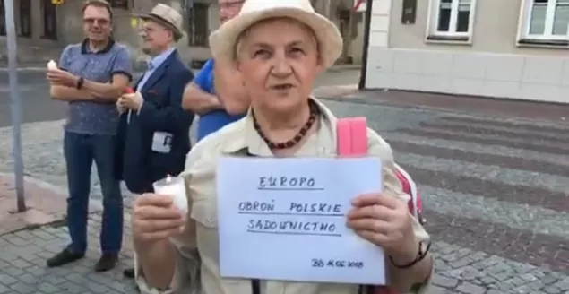 KOD, sądy, protest