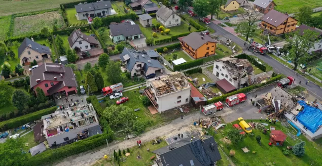 Skutki wichury nad Kaniowem - 7.06.2020