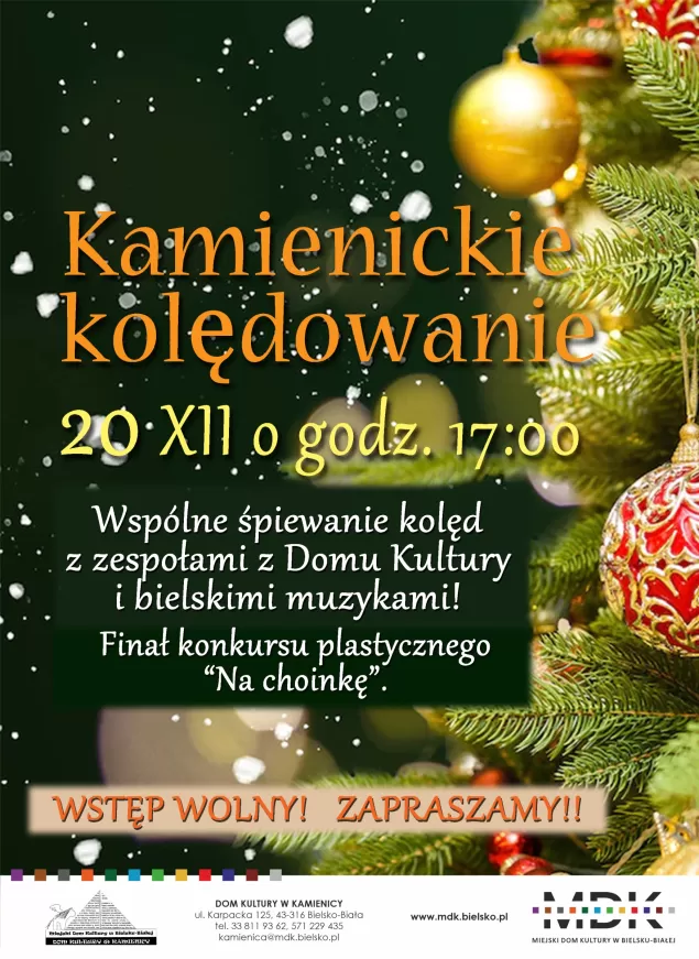 "Kamienickie kolędowanie" w Domu Kultury w Kamienicy