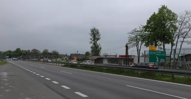 puste miejsce po fotoradarze w Goczałkowicach