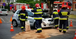 Kolizja na ul. Cieszyńskiej
