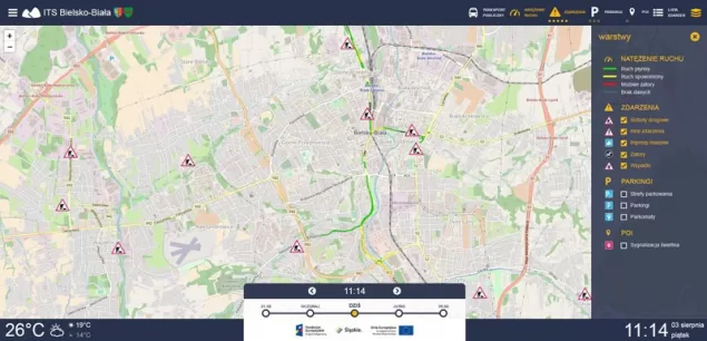 System Zarządzania Ruchem w Bielsku-Białej - pierw