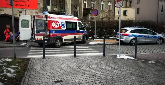 Potrącenie w rejonie ronda Wałowa / Barlickiego