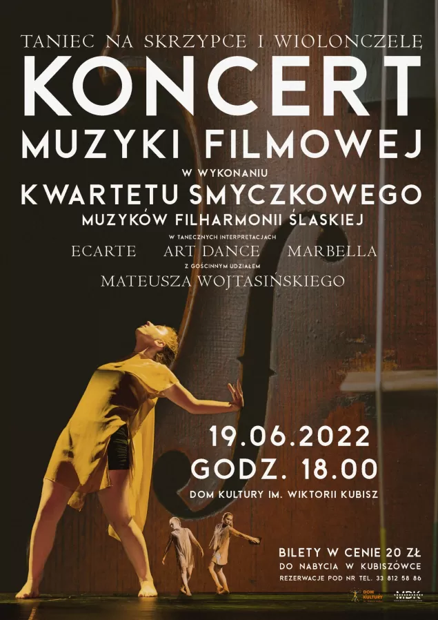"Taniec na skrzypce i wiolonczelę" - koncert muzyki filmowej