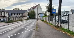 Przystanek "Grażyńskiego Therma" w kierunku centrum