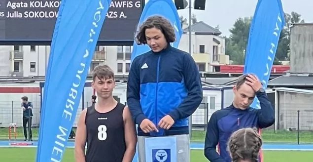 Piotr Sokołowski na najwyższym podium