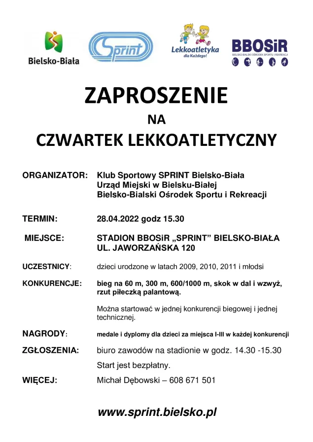 Wracają "Lekkoatletyczne czwartki". Pierwsze z tegorocznych zawodów