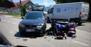 Wypadek na skrzyżowaniu Wyzwolenia z Krzemionki -