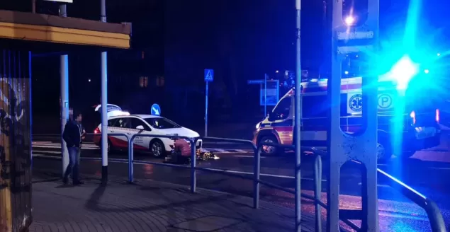 Potrącenie na ul. Piastowskiej - 11.03.2023