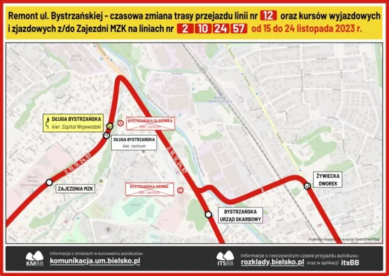 Mapa ul. Bystrzańska