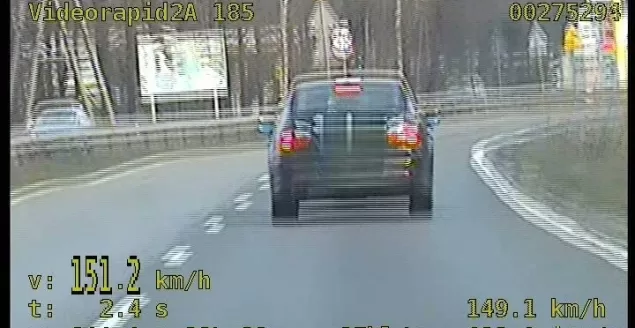 Pirat drogowy pędził 150 km/h. Czeka go za to surowa kara