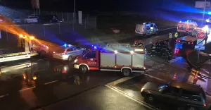 Zderzenie dwóch osobówek na Sarnim Stoku