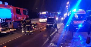 Wypadek przy ul. Cieszyńskiej - 24.01.2019