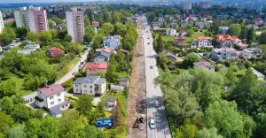 Praca wre na Cieszyńskiej. Droga nabiera kształtów - 01.05.2020