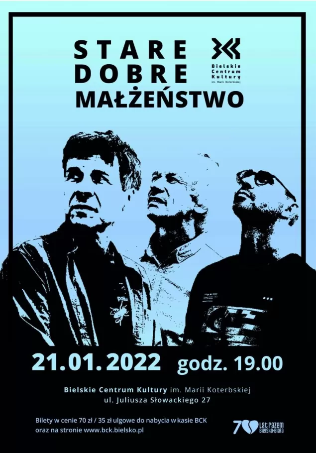 Stare Dobre Małżeństwo zagra 21 stycznia w Bielskim Centrum Kultury