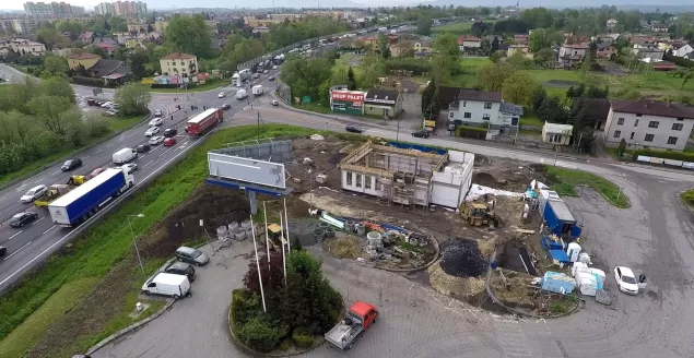 Budowa przy skrzyżowaniu DK-1 z ul. Węglową - 10.05.2019