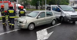 Wypadek na skrzyżowaniu Partyzantów z Michałowicza