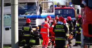 Wypadek na Piastowskiej - 14.04.2018