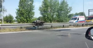 wypadek motocyklisty