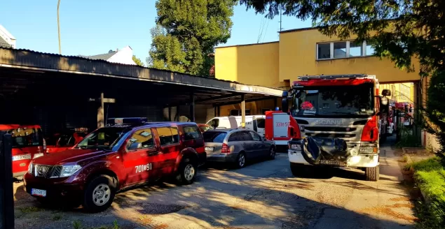 Ćwiczenia strażackie w budynku byłej Komendy Miejs