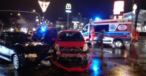 Zderzenie na rogu Partyzantów z Michałowicza