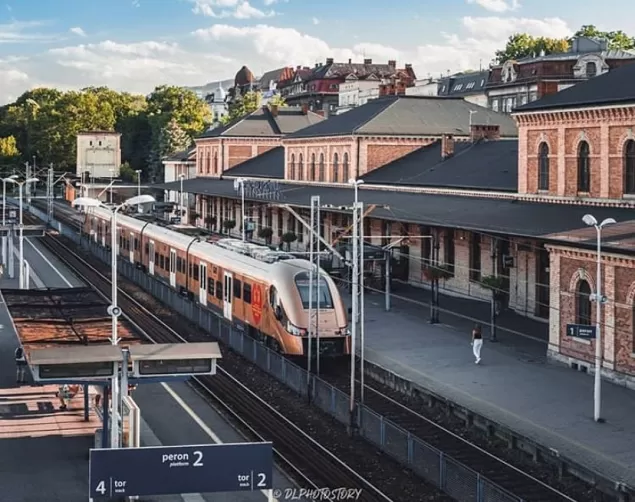 PocztowkazBielska,Bielsko,BielskoBiała,Dworzec,PKP,Pociąg,Kolej,KolejeŚląskie,LoveBB,LoveSil