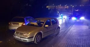 Czołowe zderzenie przy Hałcnowskiej - 15.11.2018