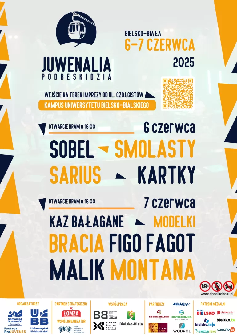 Plakat juwenalia podbeskidzia 2025