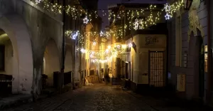 starówka, podcienie