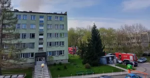 Pożar mieszkania na os. Wojska Polskiego - 02.05.2022