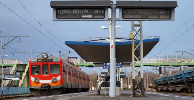 dworzec, pociąg, kolej, stacja