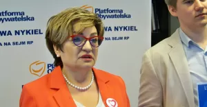 Konferencja prasowa posłanki Mirosławy Nykiel (1.8.2023)