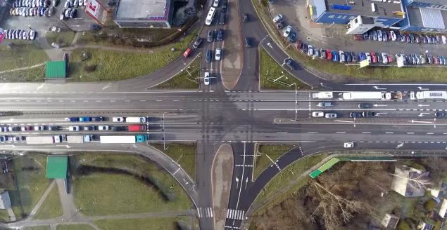 dk1, męczenników oświęcimskich, skrzyżowanie