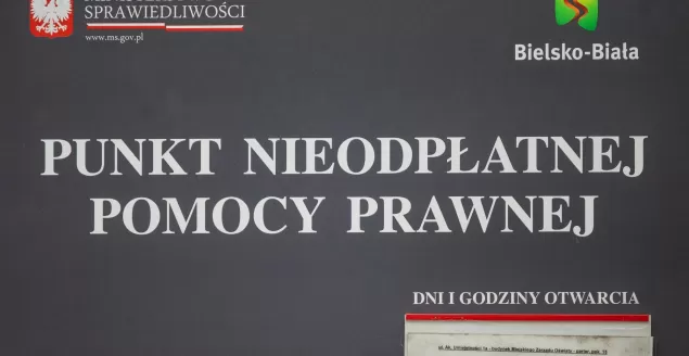 Można skorzystać z bezpłatnej pomocy prawnej