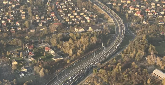 Kierowcy jadący w stronę Cieszyna i Katowic muszą