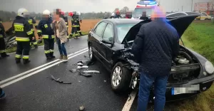 Wypadek na granicy Pisarzowic i Wilamowic