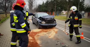 Zderzenie w Hałcnowie - 16.12.2017