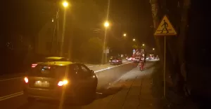 Wypadek z udziałem skutera na ul. Wyzwolenia