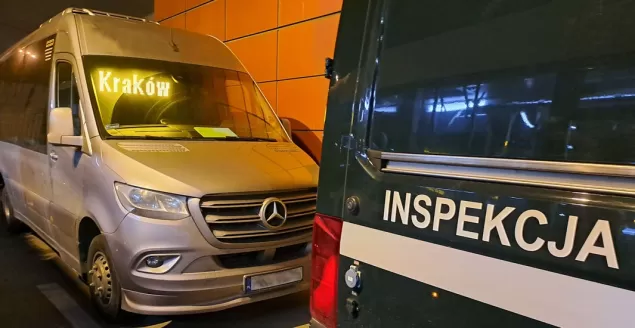 Kontrola inspektorów WITD w Krakowie - 11.01.2023