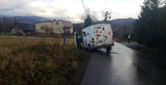 Pijani Ukraińcy wjechali do rowu