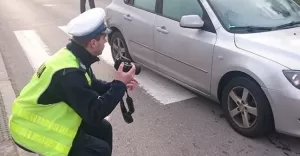 Policja, zima, kontrola