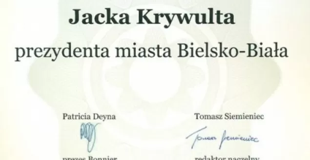 Jacek Krywult, wyróżnienie