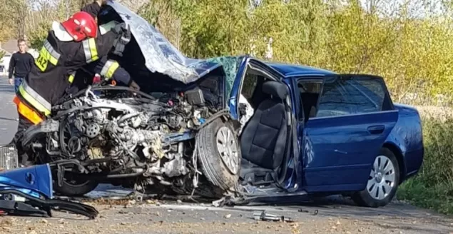 Wypadek w Pisarzowicach - 18.10.2019