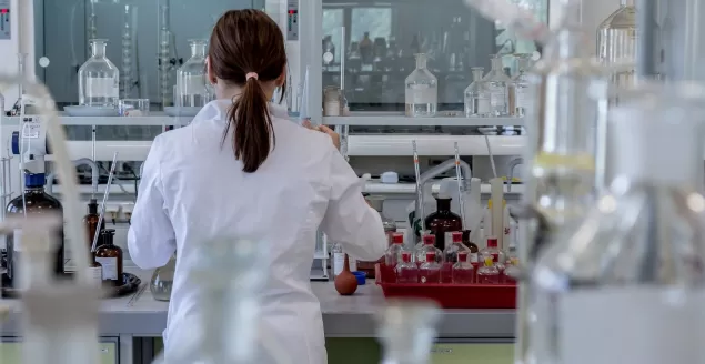 laboratorium, koronawirus, lekarz, wirus